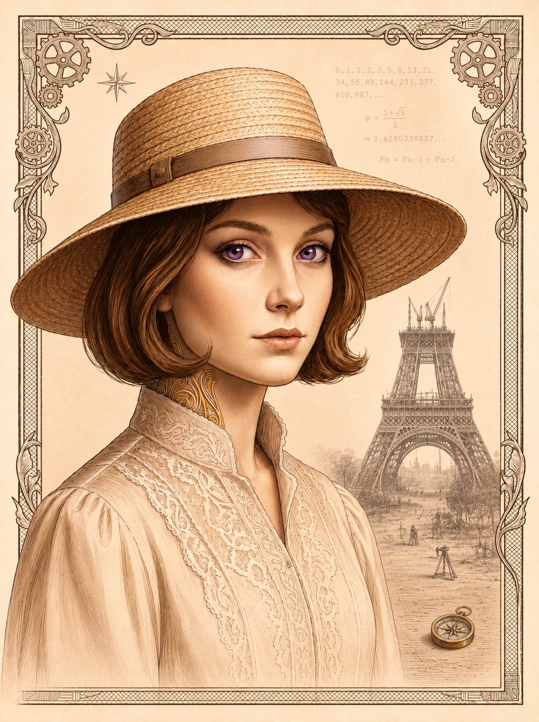 Portrait d'Armance, la Tisserande